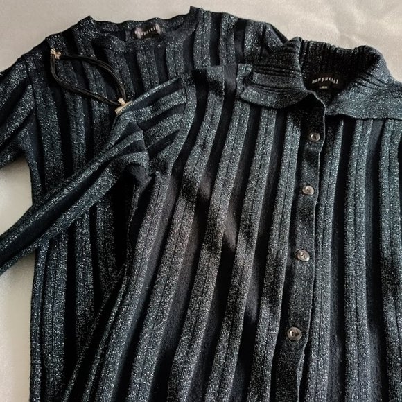 M🍁Vintage Knit Black Cardigan & Top/Blouse - Picture 3 of 8